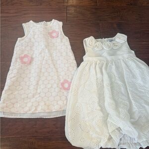 Charming White and Pink Kids Dresses Harding and Florence eisman